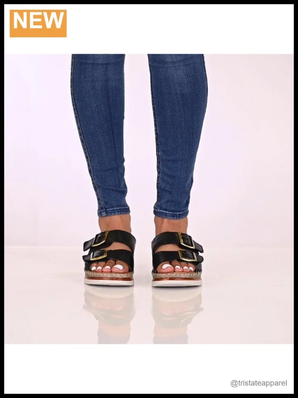 Women's Spring Step Minisia Leather Wedge Sandals, Double Strap